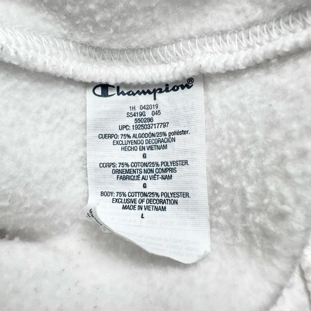 Champion | Men | White Super Fleece 2.0 Behind The Label Sweatshirt | Large